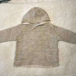 Zara light grey heathered hoodie